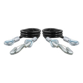 CURT 80176 safety cable assembly with hooks product shot for secure towing.