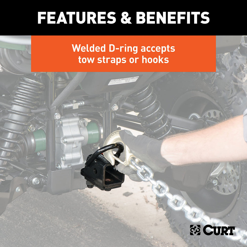 CURT ATV adapter high-strength steel for dependable towing