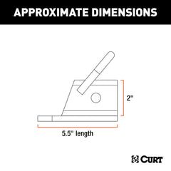 CURT ATV adapter no-swivel base reduces movement for stability