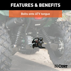 CURT ATV adapter stabilization plate minimizes sway