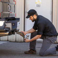 CURT ball mount supports up to 17,000 GTW and 2,550 TW for heavy trailers.