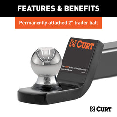 CURT powder-coated finish protects against rust and wear.