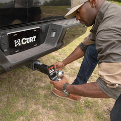 CURT Class 4 ball mount shown with robotic welding for strong construction.