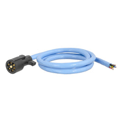 CURT cold-weather 7-way RV blade with 6ft wires for reliable trailer lighting in cold weather.