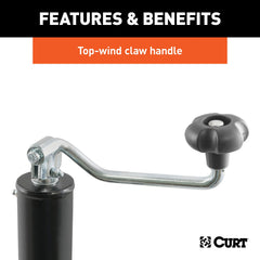 CURT corrosion-resistant finish guards against water, dirt, and salt.