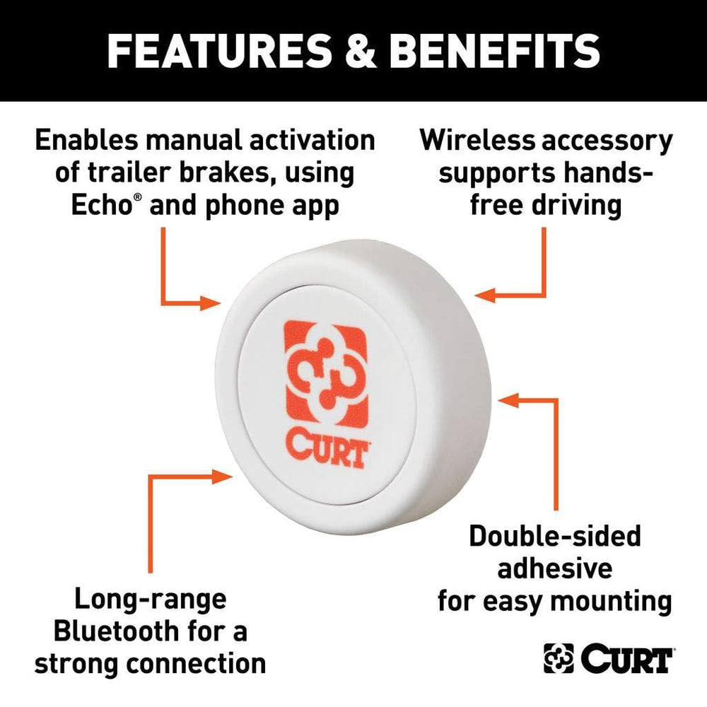 CURT Echo Kit manual brake override button provides on-demand braking action