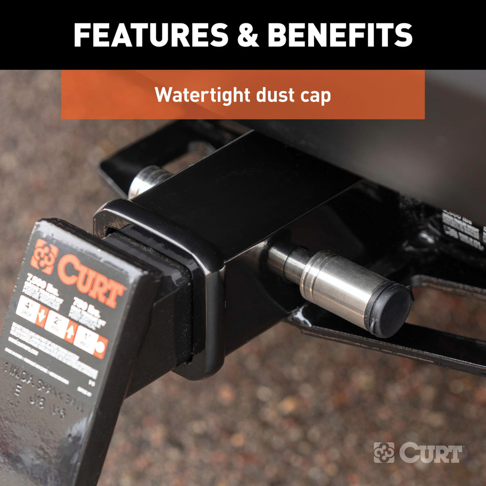 CURT stainless steel construction supports long-lasting corrosion resistance.