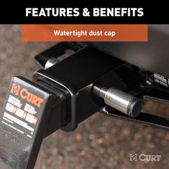 CURT stainless steel construction supports long-lasting corrosion resistance.