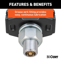 RockerBall helps ease control of the trailer and prolongs vehicle system life.