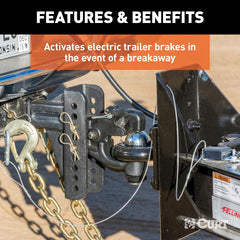 CURT Soft-Trac 1 battery case protects wiring from elements