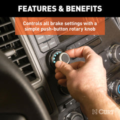 CURT Spectrum dash-mounted interface supports a discreet, factory-like setup.