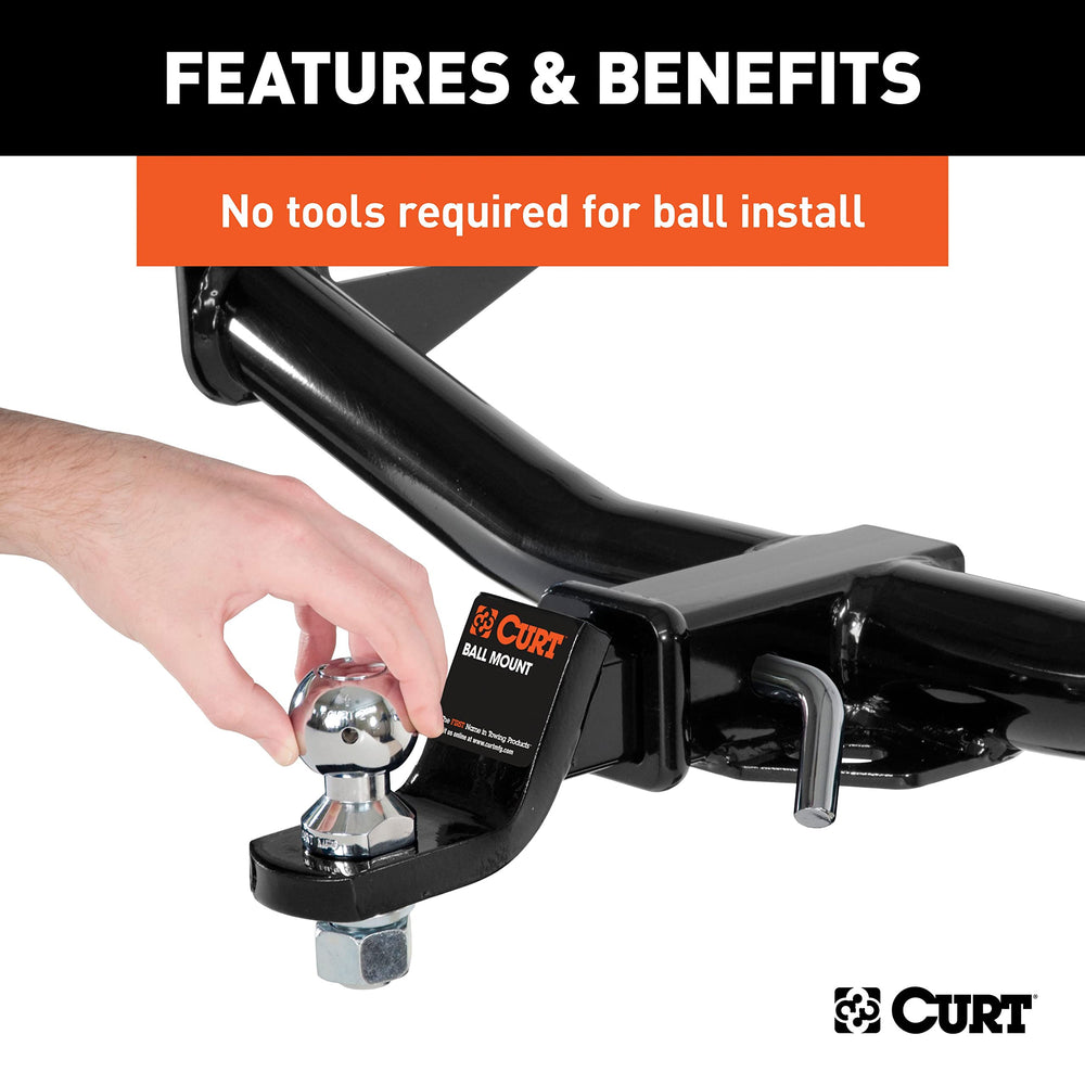 CURT Switch Ball J-groove design enables secure head swaps