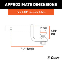 CURT hitch pin clip secures components for quick setup