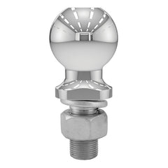 CURT chrome finish resists rain and dirt during towing.