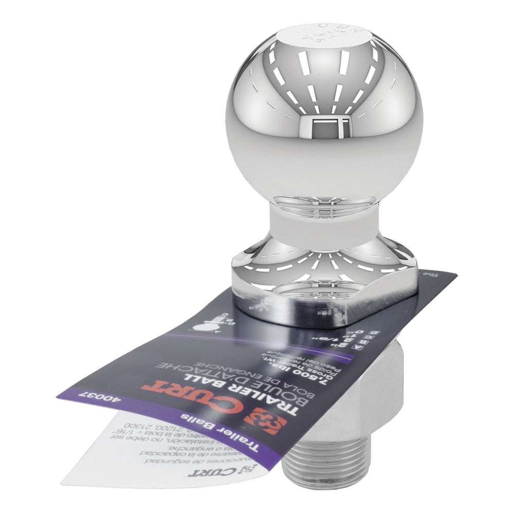 CURT 2in ball suitable for utility, boat, camper, and RV trailers