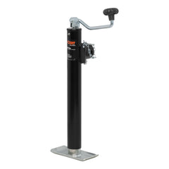 CURT 28356 weld-on pipe-mount swivel jack assembly for secure trailer mounting.
