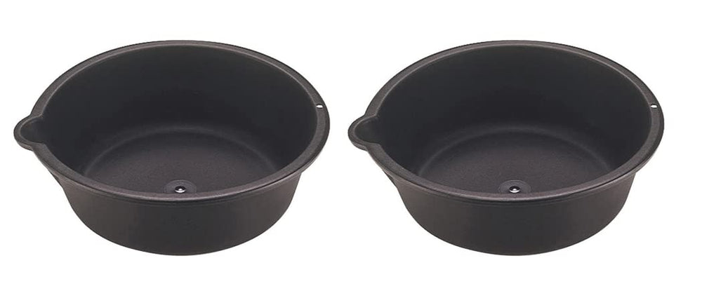 Custom Accessories 31118 oil drain pan with pouring spout for clean oil changes.