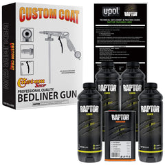 Custom Shop Raptor Black urethane bedliner kit ready for durable truck bed protection