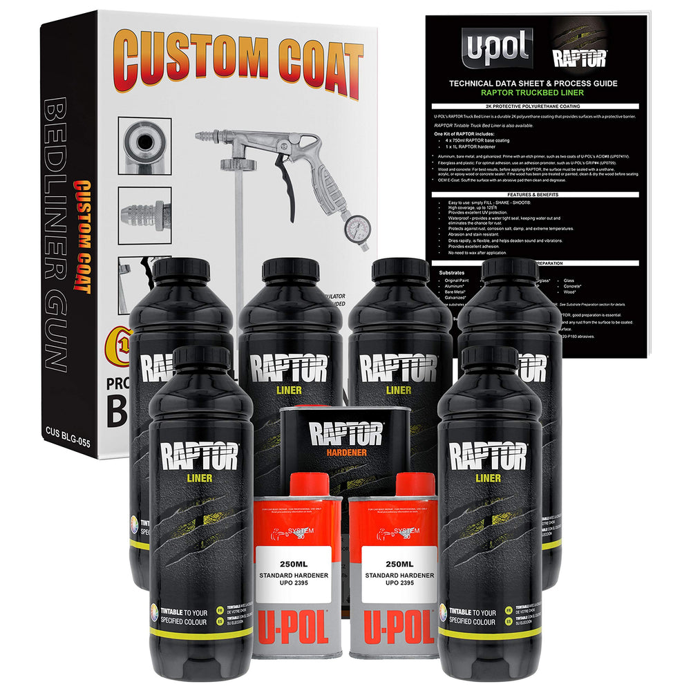 Custom Shop Raptor tintable base bottles for DIY truck bed liners