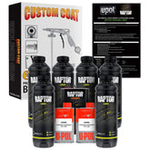 Custom Shop U-Pol Raptor Black bedliner kit 6 qt protects against abrasion