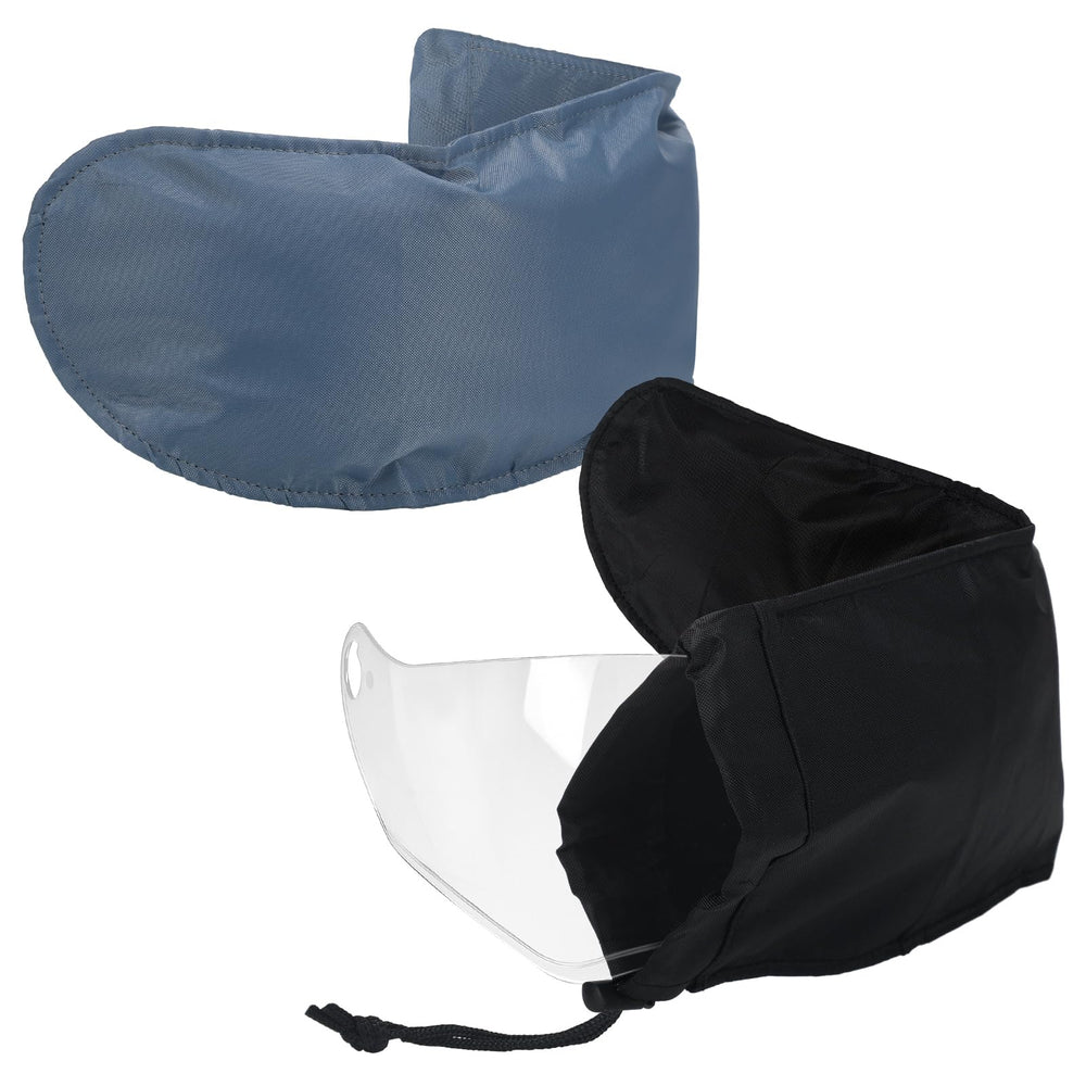 Cutecrop helmet visor bag in black protects visor from scratches during storage.