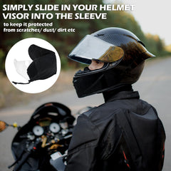 Cutecrop visor bag with soft fleece lining cushions and prevents scratches.