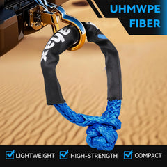 Cvoahax soft shackle with UV-resistant coating resists sun exposure