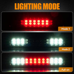 Cxdar high-mount brake light LED for F-250 F-350, improved rear signaling.