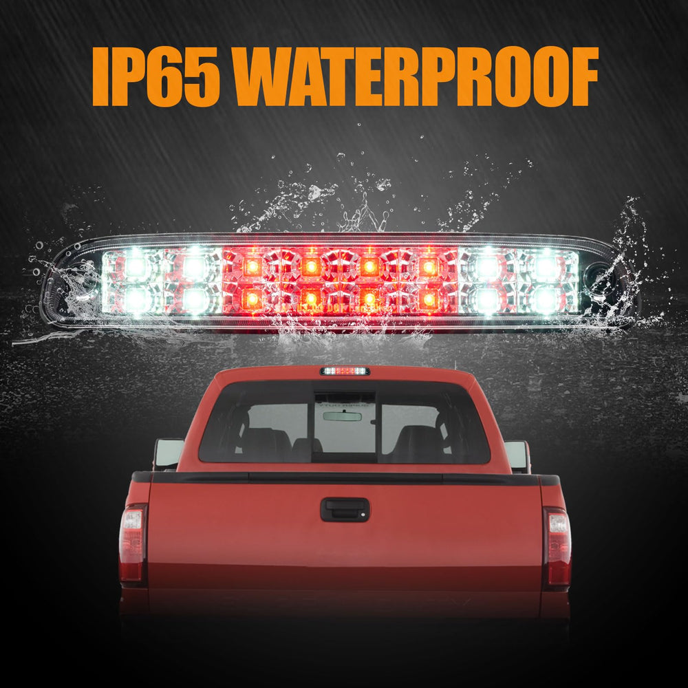 Cxdar dual-row LED unit enhances visibility on braking.