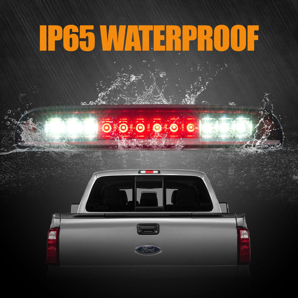 Cxdar dual-row LED brake light adds distinctive look and better visibility.