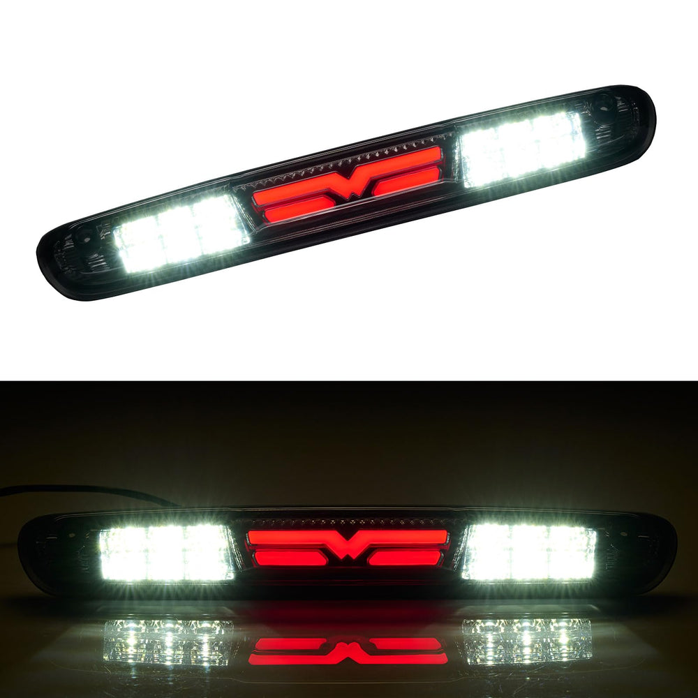 Cxdar third brake light closeup assembly shows precise fit and bright LEDs