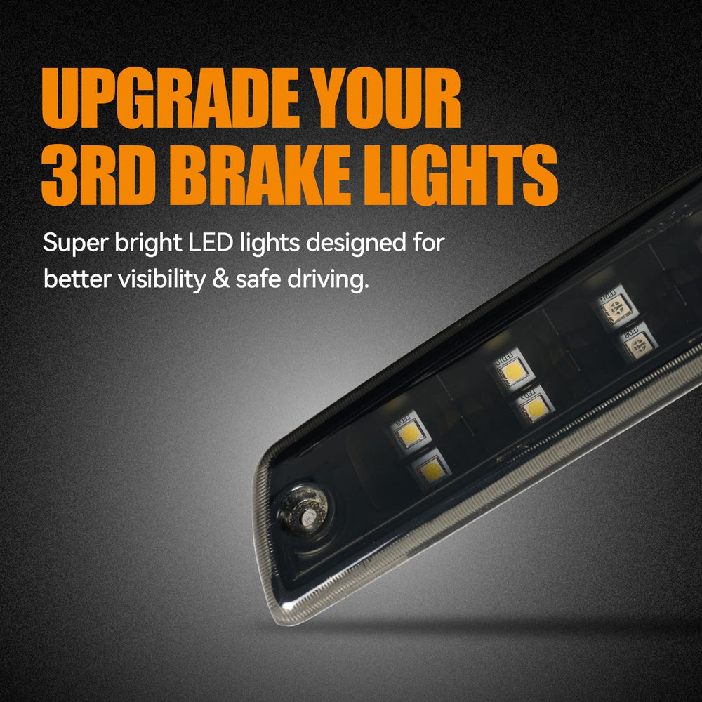 Dual row LED design adds a distinct look and full brightness.