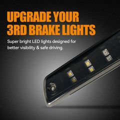 Dual row LED design adds a distinct look and full brightness.