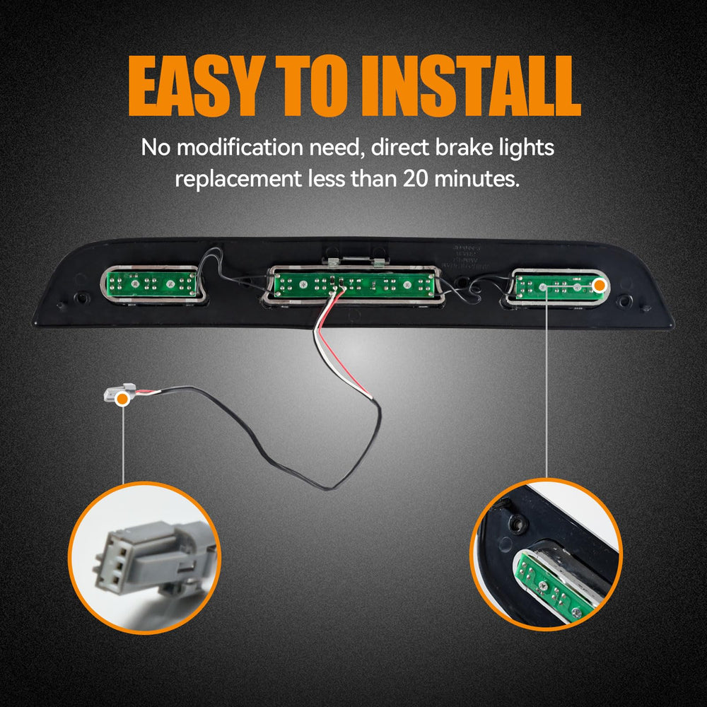 Cxdar waterproof lens brake light, IP65 rated for all-weather performance
