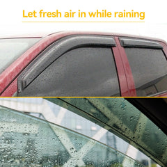 Cxdar tinted material rain guards enhancing visibility and shielding interior