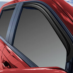 Cxdar window rain guards on F-150 Super Cab side view demonstrating style and protection.