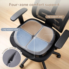 Cxprctpu memory foam seat cushion machine-washable cover for easy cleaning