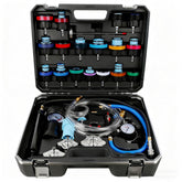 CXPRO 32pcs universal radiator tester kit case shows all-in-one setup for diagnostics.