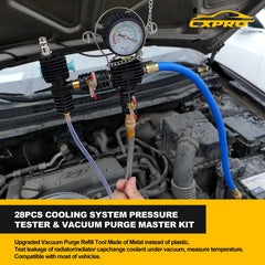 CXPRO storage case and tools organized for DIY cooling tasks.