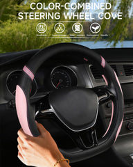 Cxtiy breathable material steering wheel cover keeps hands cool