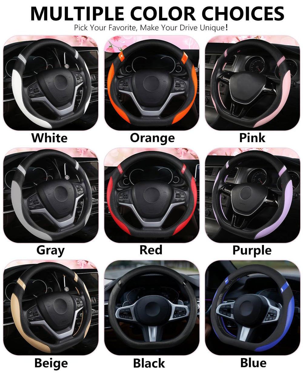Cxtiy stylish pink car interior accessory for women drivers
