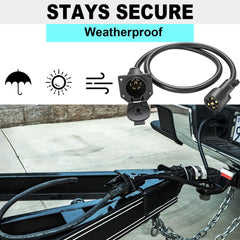 CXTM 7-Way extension 1ft durable construction for long-lasting trailer accessories.