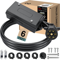 CXTM 7-pin trailer wiring kit, angle view, ready for quick RV installation
