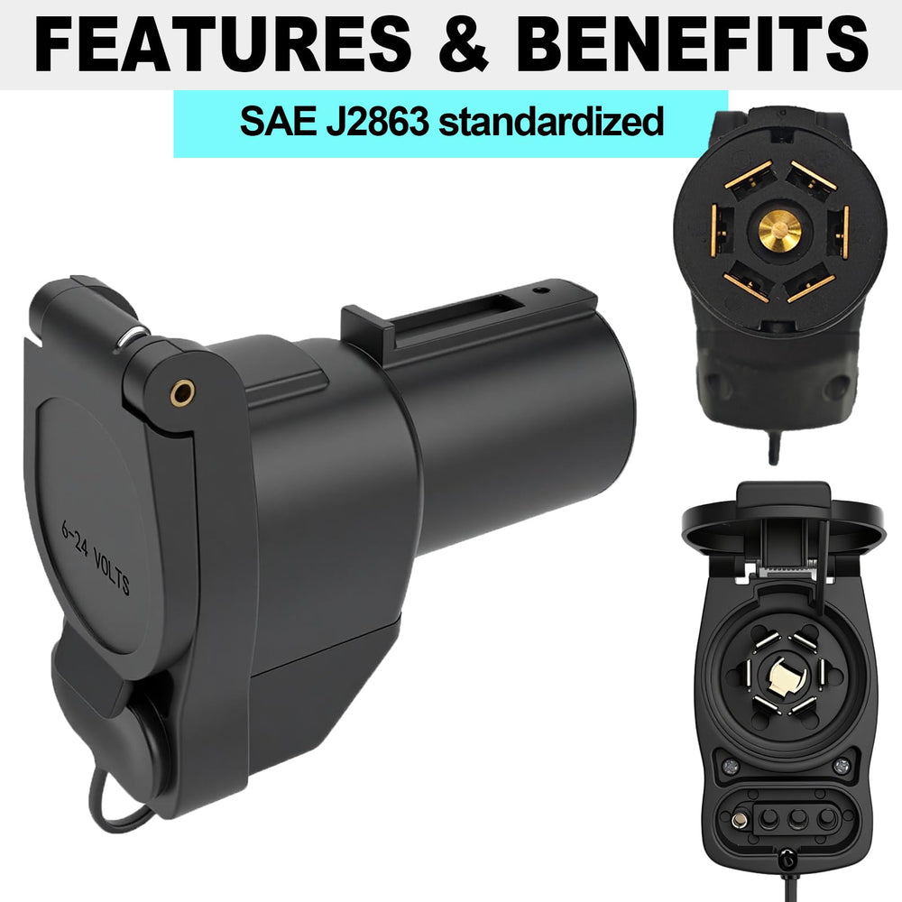 CXTM dual 7 blade and 4 flat outputs for flexible trailer connections.