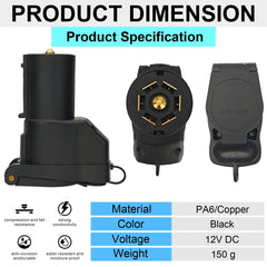 CXTM mounting hole provides secure, universal installation.