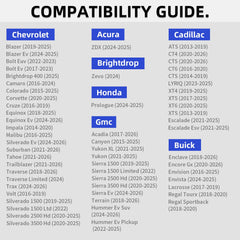CYBERBEANS CF11966 compatibility chart for Silverado and Sierra fit