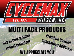 CycleMax KPO gear oil three quarts on display for convenient top-ups.