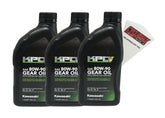 CycleMax three-pack with KPO oil and funnel, front view for easy maintenance.