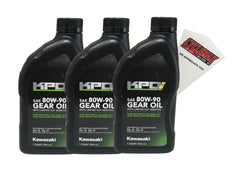 CycleMax three-pack with KPO oil and funnel, front view for easy maintenance.
