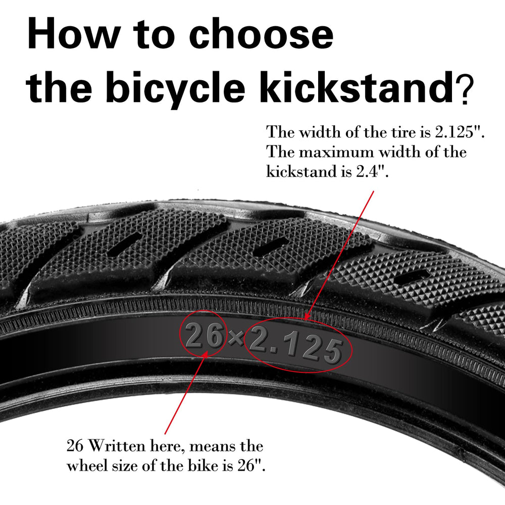 Cyfie bike kickstand chainstay compatibility for oval or rectangular stays.